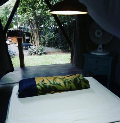 Vista al exterior desde la carpa glamping Image
